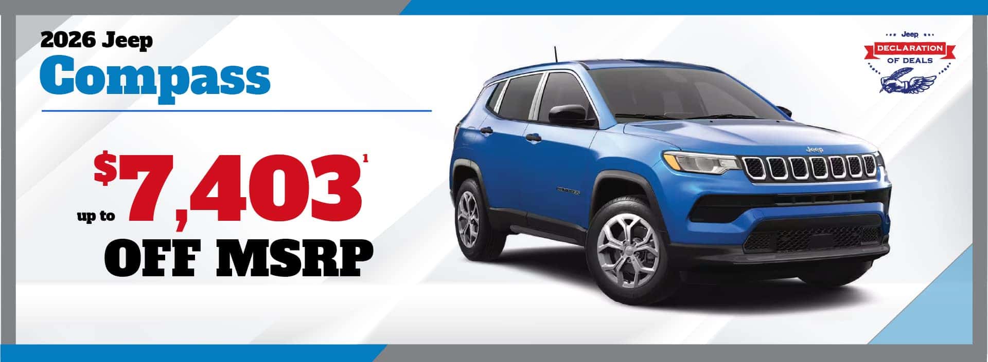 2026 Jeep Compass - up to $7403 off MSRP