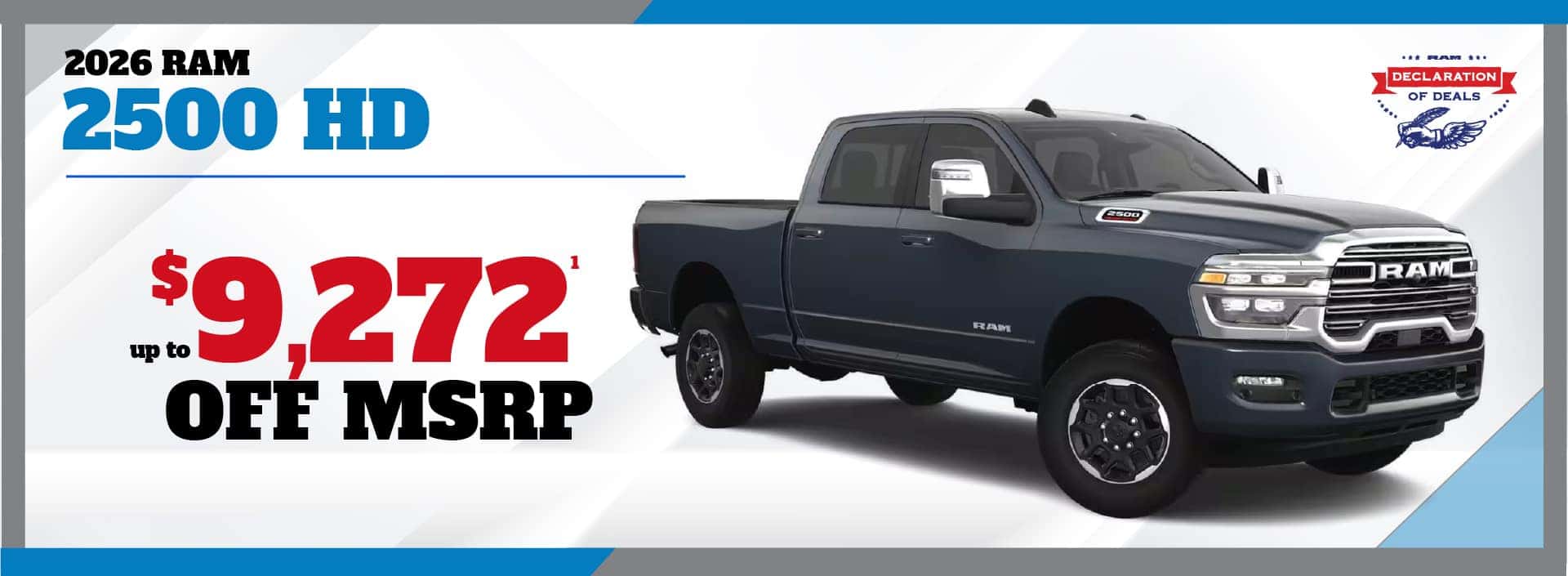 2026 RAM HD - up to $9272 off MSRP