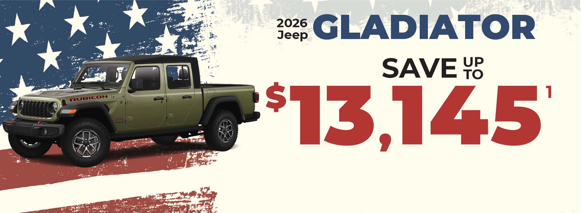 2026 Jeep Gladiator - save up to $13,145