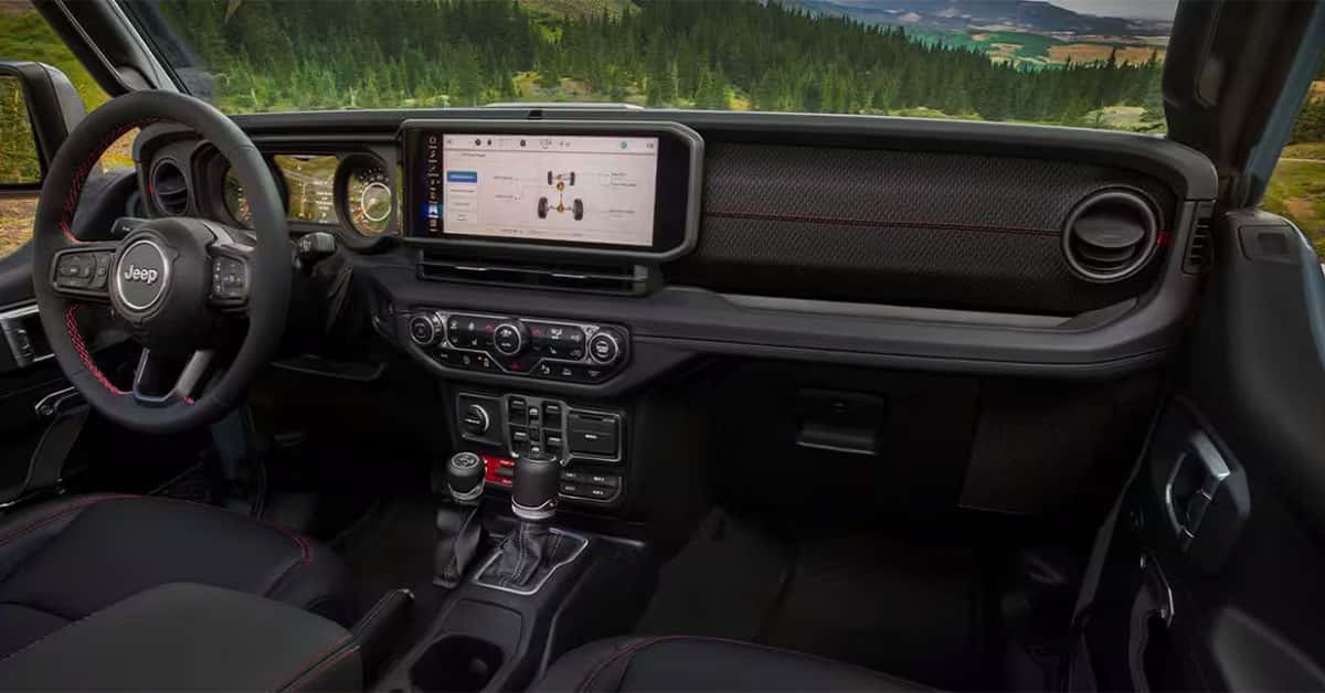 2025 Jeep Gladiator Interior dashboard and steering wheel