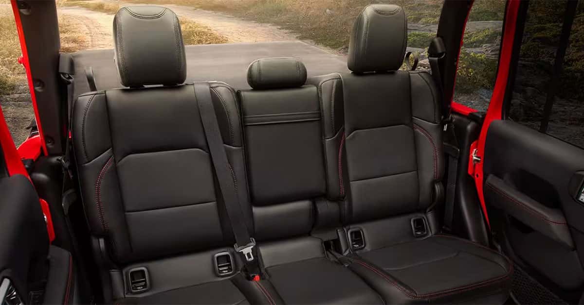Rear Seating in the 2025 Jeep Gladiator