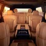 2025 Jeep Wagoneer interior seating with three rows of seats