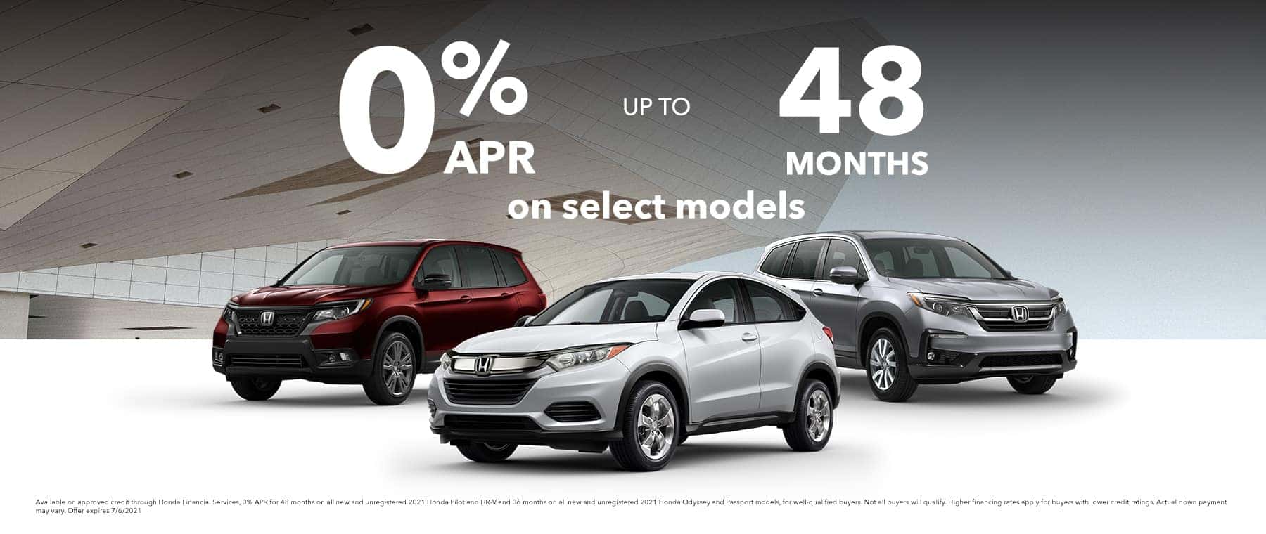 0% APR up to 48 months on select models