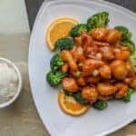 Plate of food from one of the best Chinese restaurants in Marion, Illinois