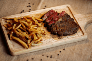 Steak dinner in Marion, IL.