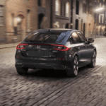 2025 Honda Civic Hatchback photographed from it's posterior.