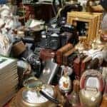 a booth at an antique mall