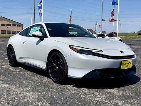 white 2026 Honda Prelude coupe parked at the Ike Honda dealership