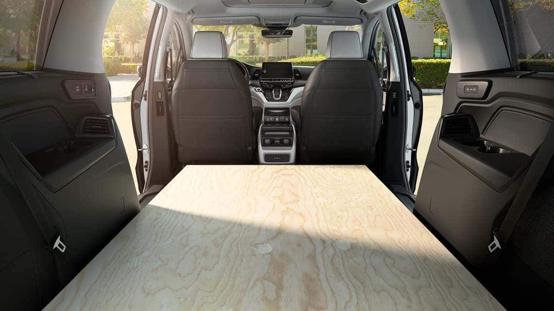 2027 Honda Odyssey Rear Cargo Space with Folded 3rd Row