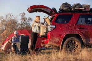 Unloading trunk of 2022 Toyota 4Runner 
