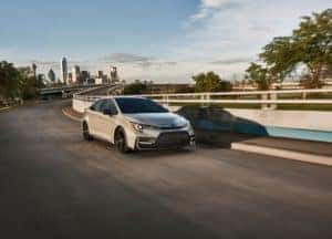2022 Toyota Corolla Hybrid in motion