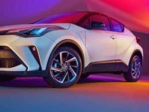 White Toyota up close