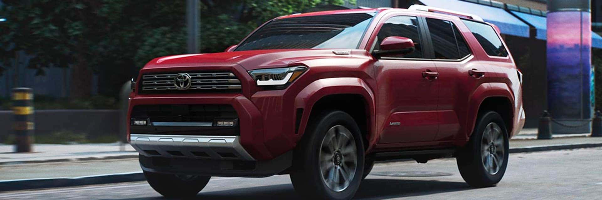 2025 red 4runner driving