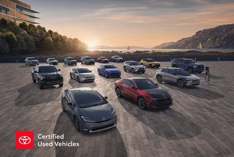 Image of cars and CPO badge for Toyota