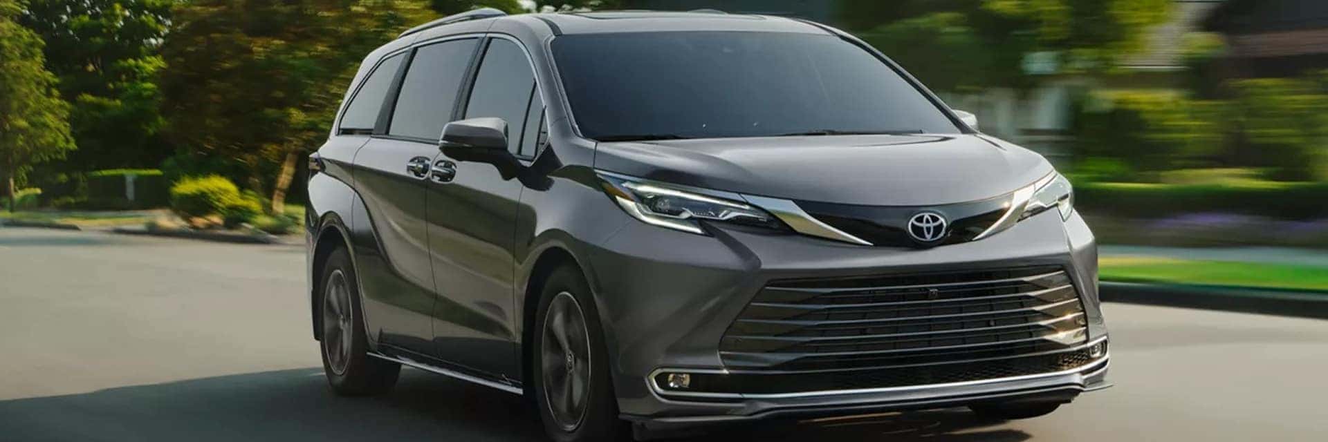 2026 toyota sienna driving on road