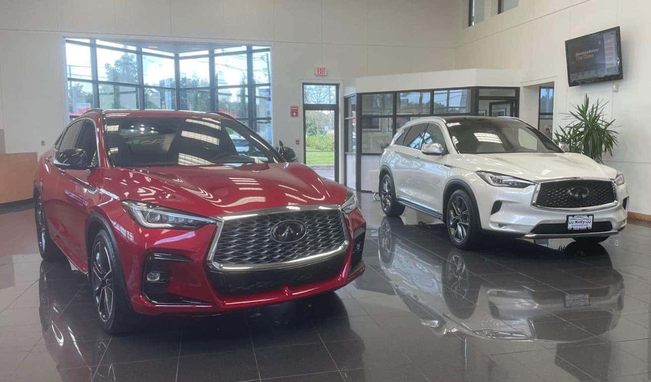 Shop our QX55 and QX50 SUVs at Kelly INFINITI
