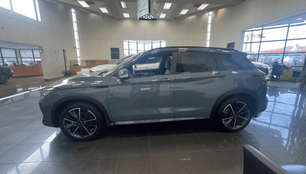 Blue 2023 QX50 SUV at Kelly INFINITI in Danvers, MA