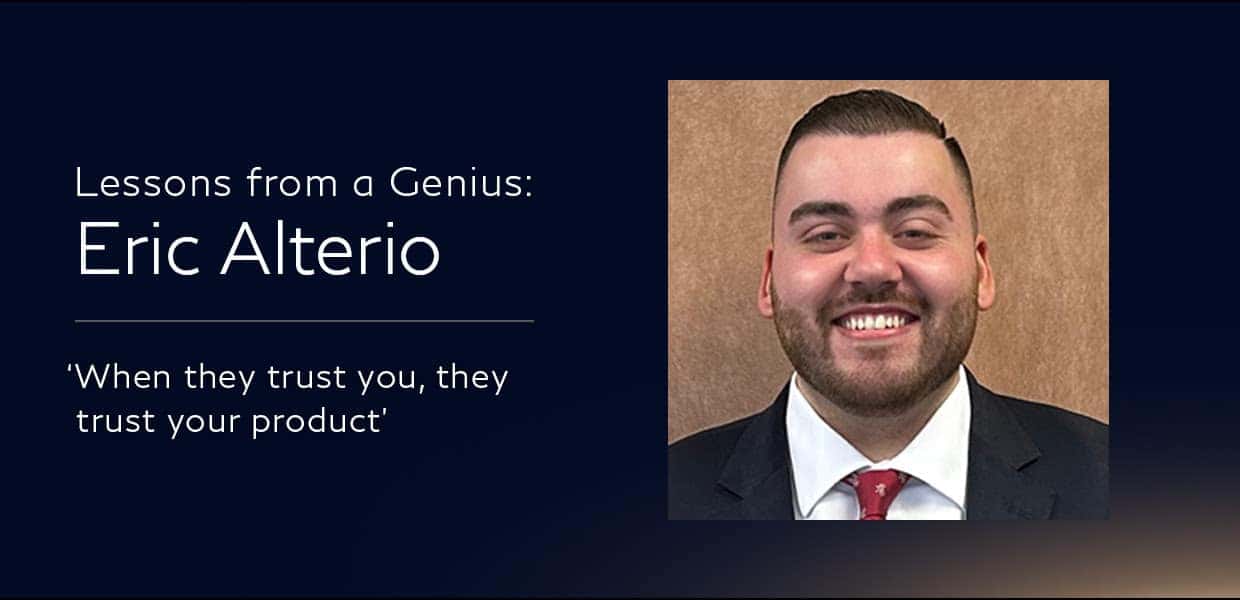 INFINITI Genius, Eric Alterio