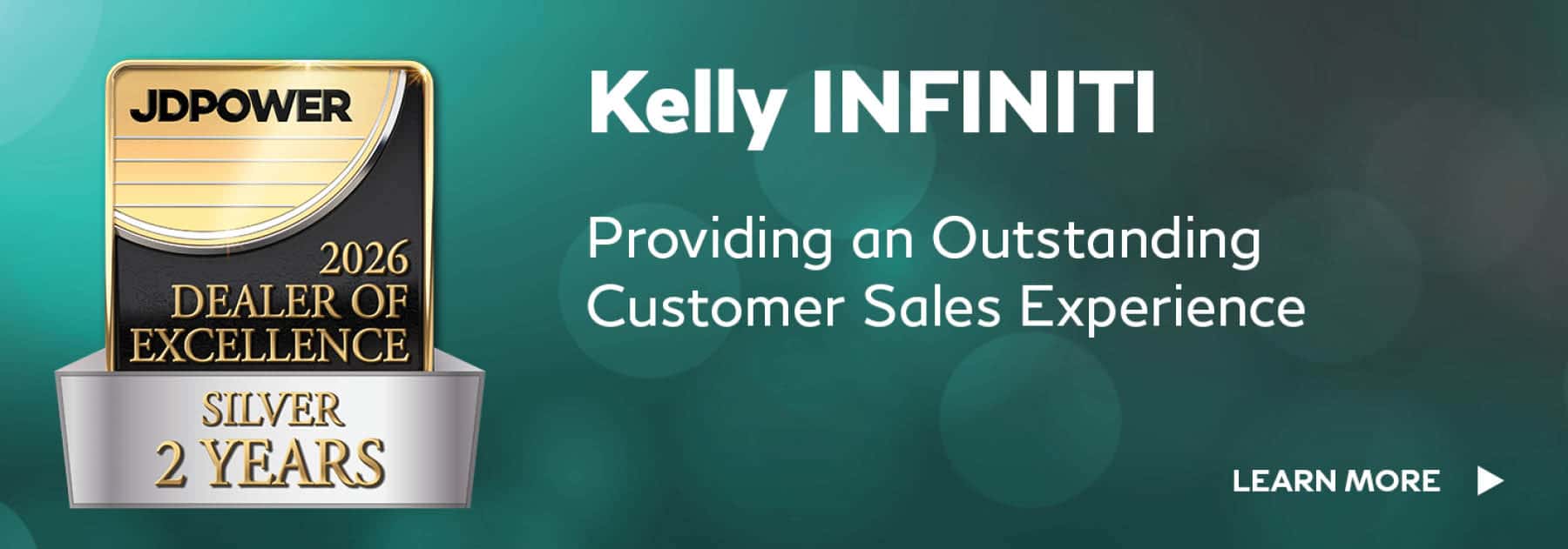 Kelly INFINITI Earns2026 J.D. Power Award of Excellence 2nd year in a row