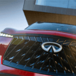Front grille of new 2027 INFINITI QX65 SUV