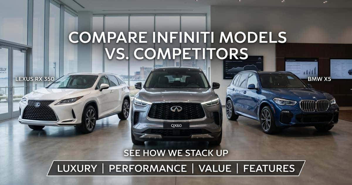 Comparable Cars Infinity Compare INFINITI Models vs. the Competition | Kelly INFINITI Danvers