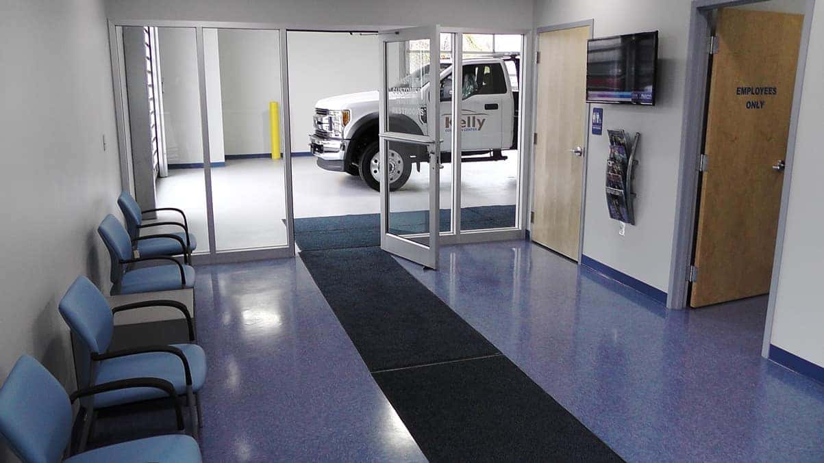 Kelly Automotive Collision Center customer entrance
