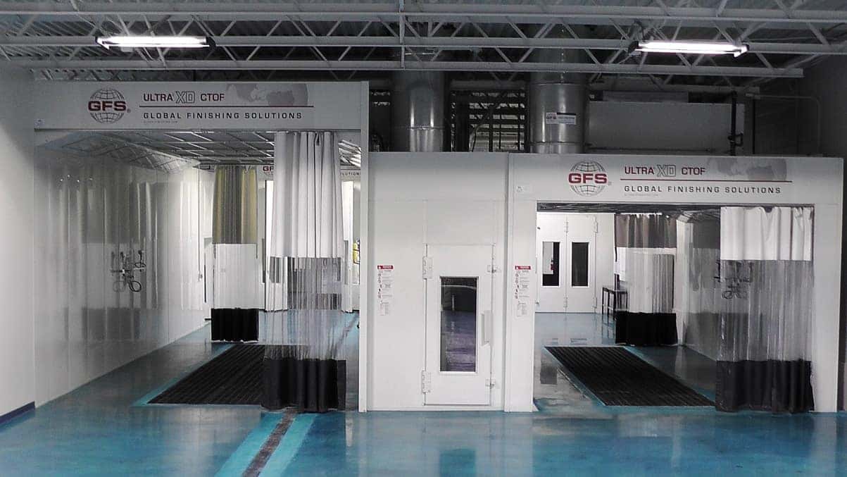 GFS equipment inside the Kelly Automotive Collision Center