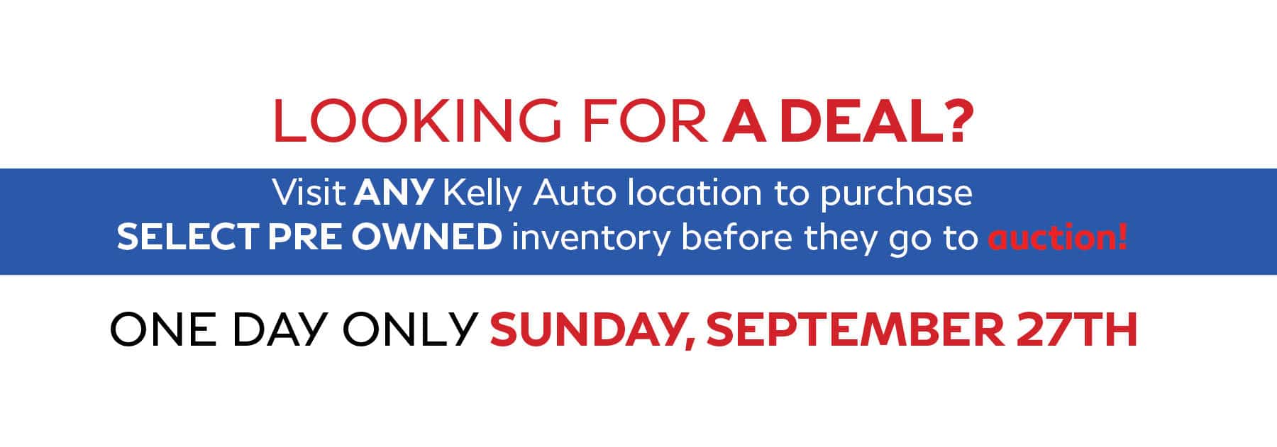 Pre-Owned Offers at Kelly INFINITI this Sunday