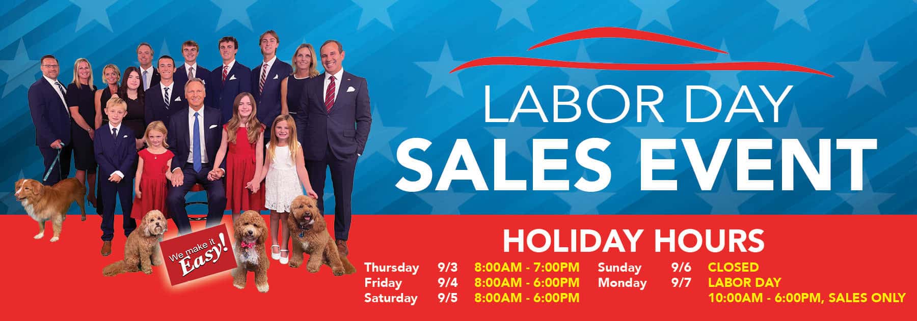 Labor Day Sales Hours at Kelly INFINITI in Danvers, MA