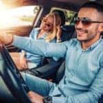 couple driving