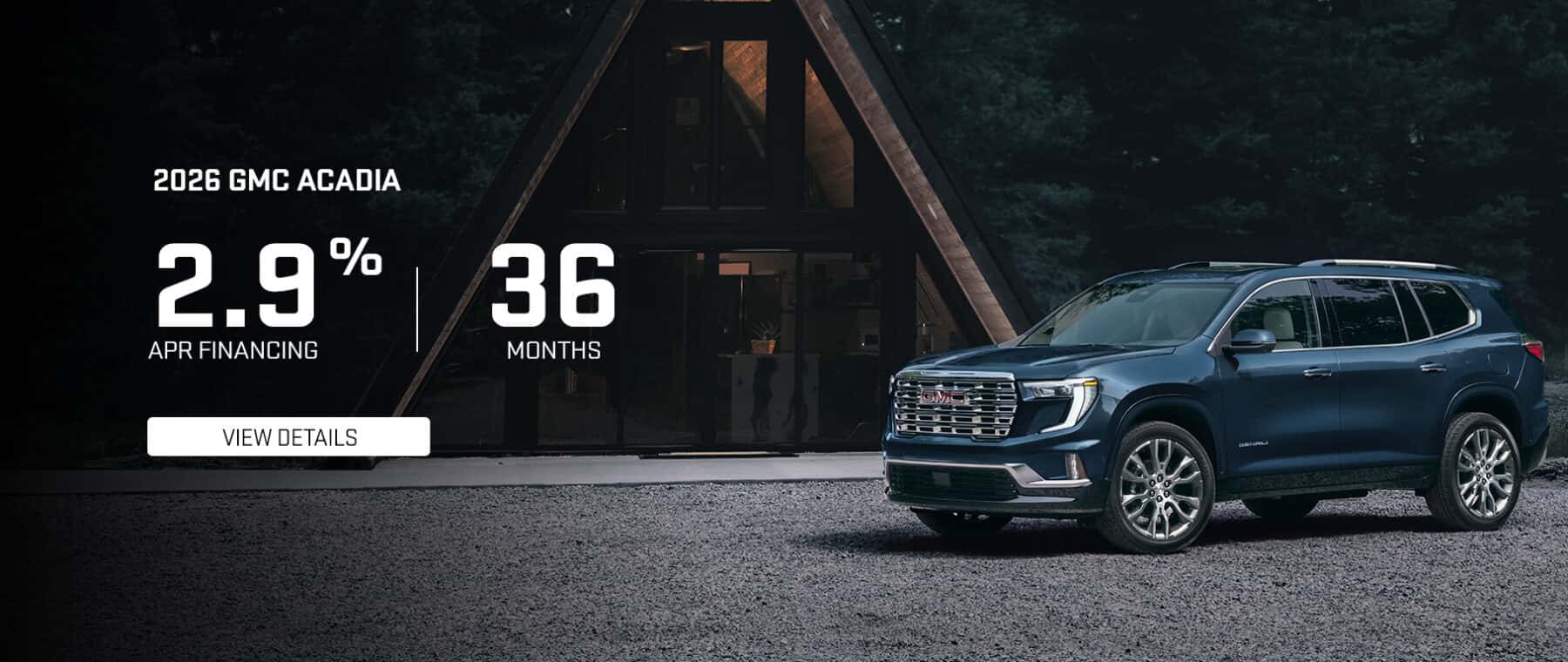 2026 GMC Acadia 2.6% for 36 Months