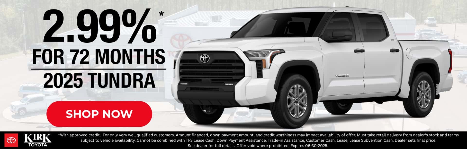 2.99% APR Tundra Offer