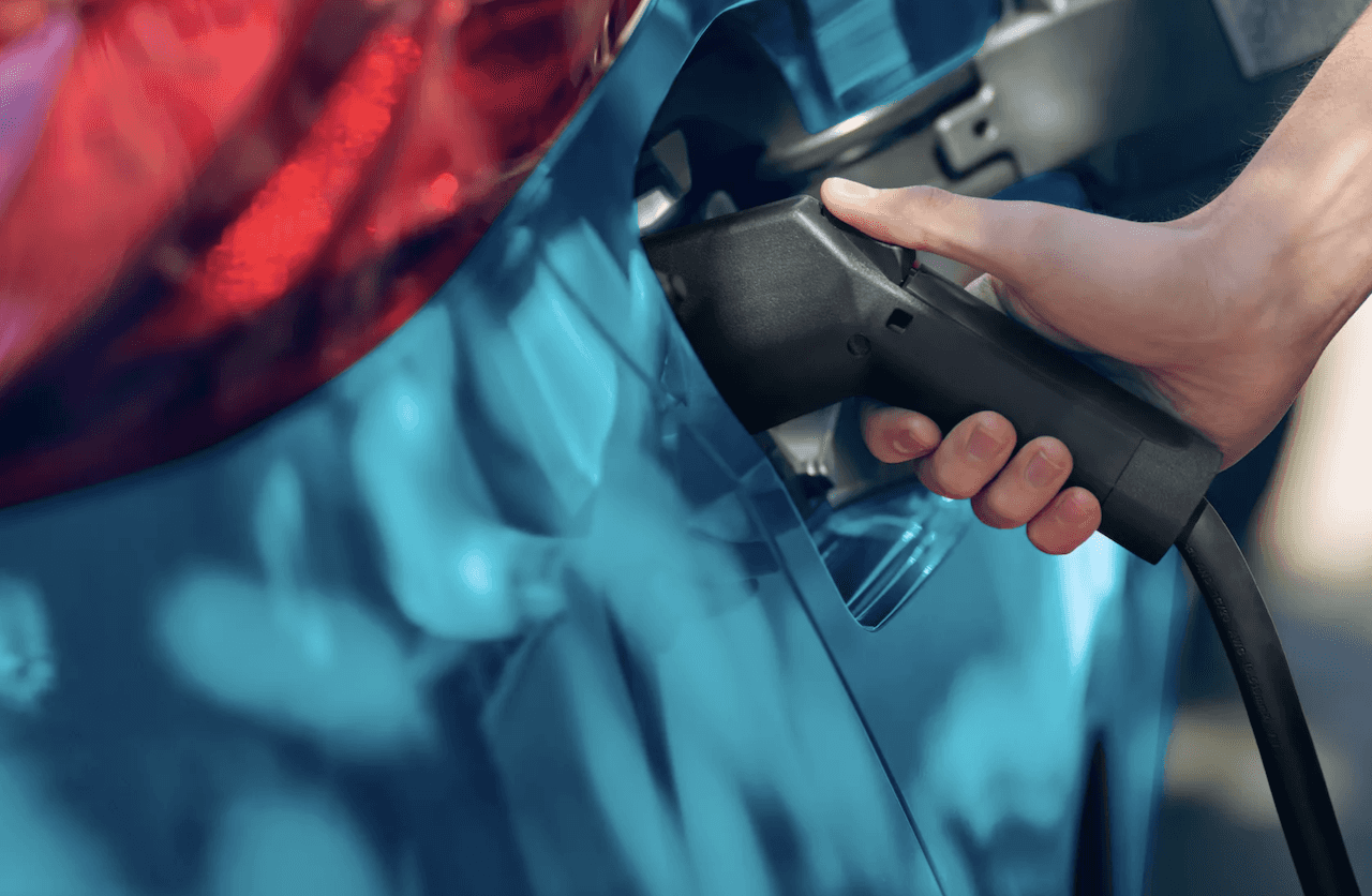 Toyota Prius being recharged in Metairie, LA