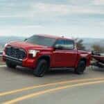 2025 Toyota Tundra shown in Supersonic Red* for sale at Lakeside Toyota near me in Metairie, LA.