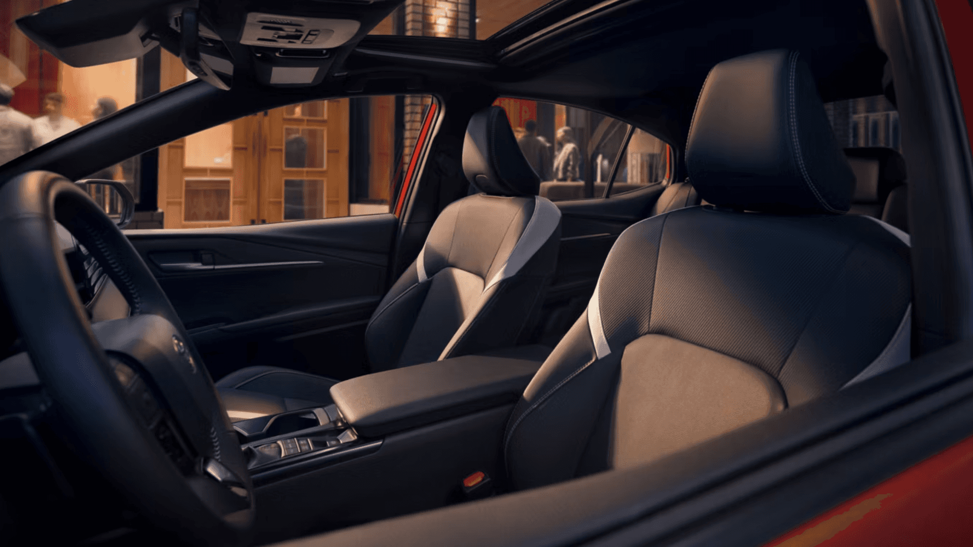 Front interior of new 2026 Toyota Camry near Kenner