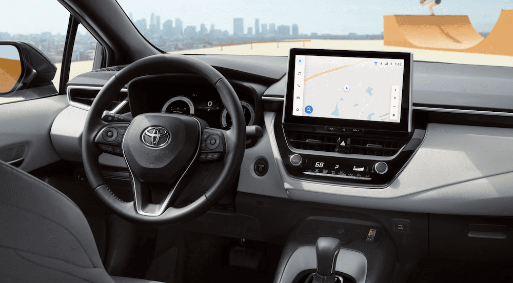 Interior of new 2026 Toyota Corolla for sale near Kenner