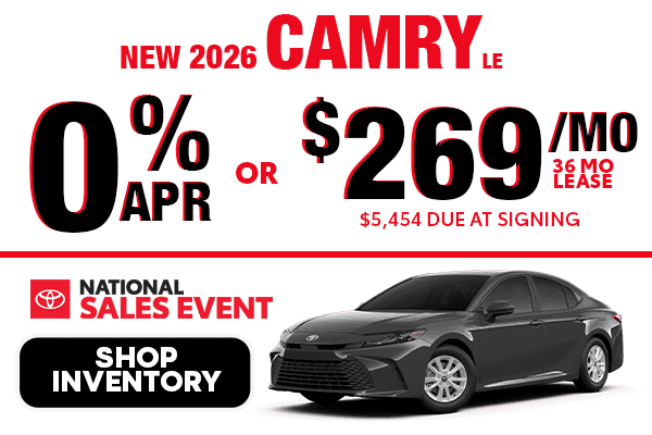 New 2026 Camry LE