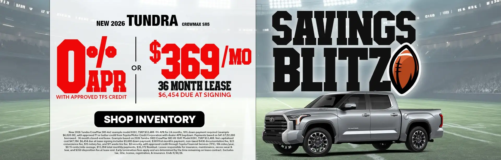 New 2026 Tundra CrewMax SR5