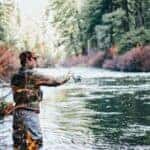 Man fishing during daytime