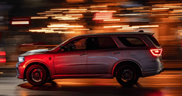 2025 Dodge Durango driving on road