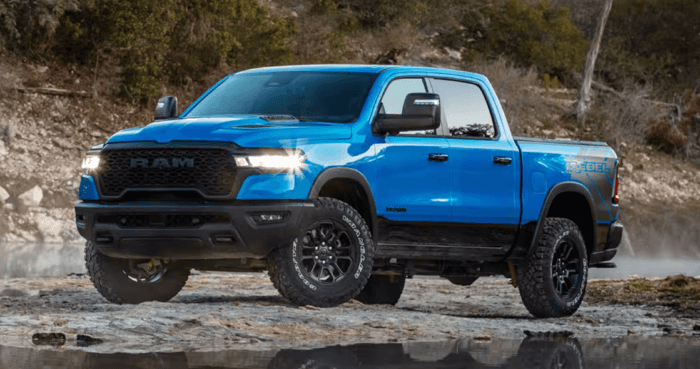 Blue 2025 Ram 1500 Rebel