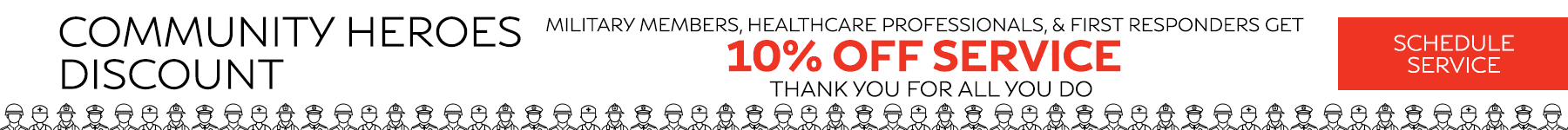 Community Heroes Discount Banner