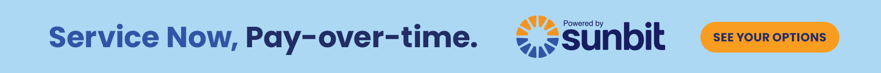 Sunbit Service Financing Banner