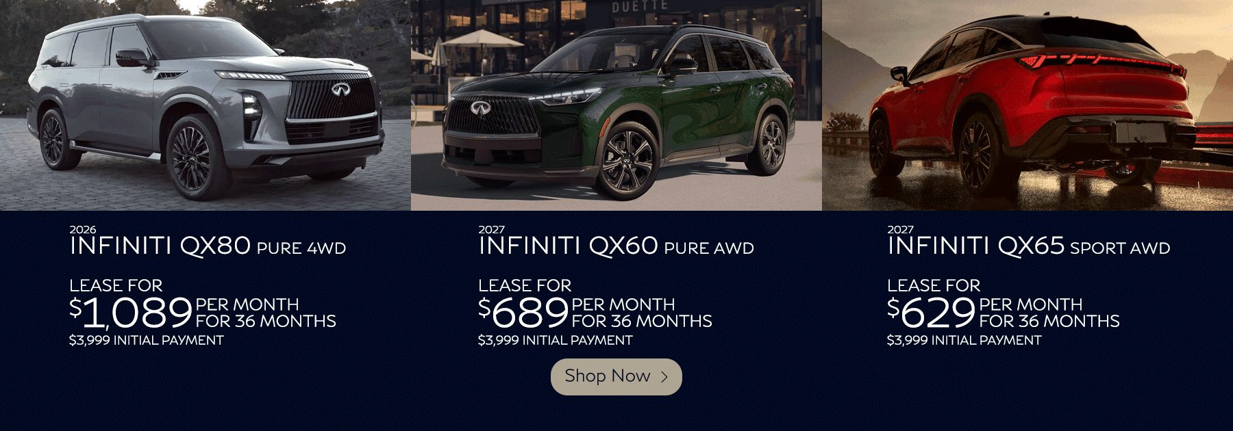 qx80, qx60, qx65 for sale in winston-salem nc