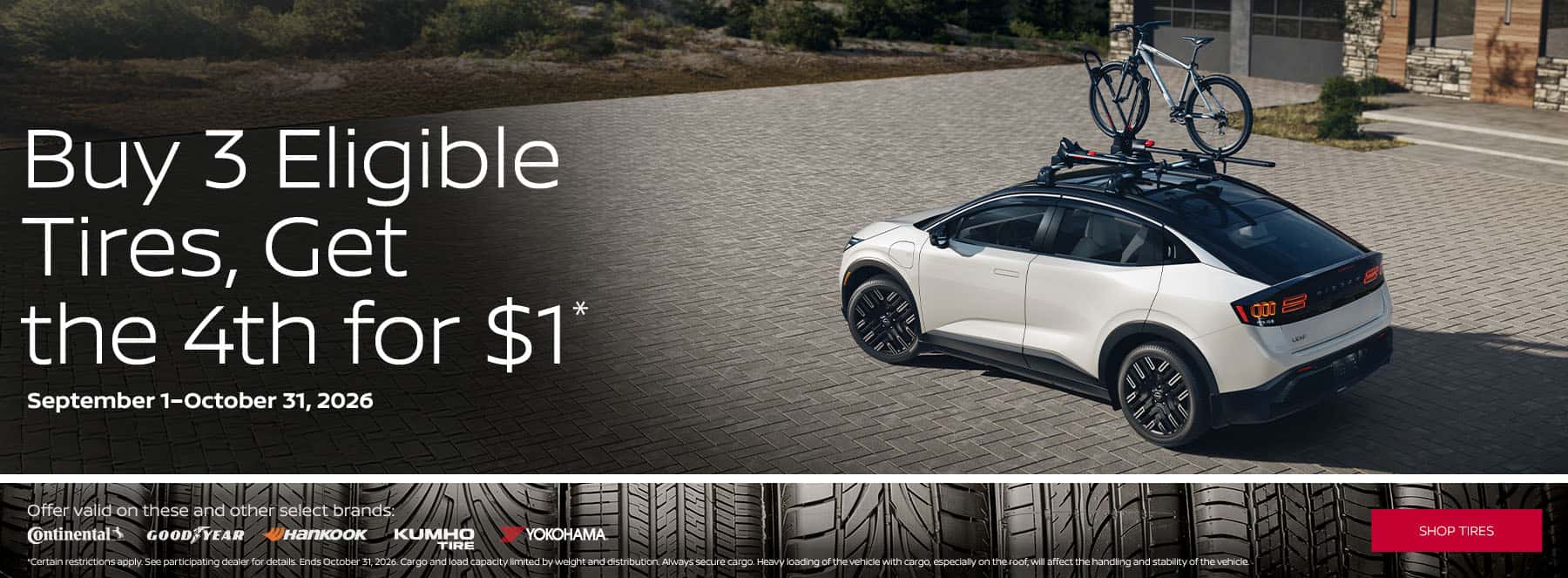 Nissan Tire Special September-November 2026