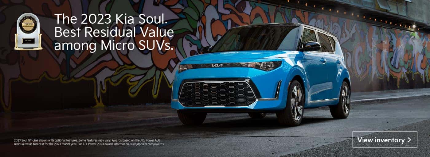 The 2023 Kia Soul Best Residual Value among Micro SUVs,