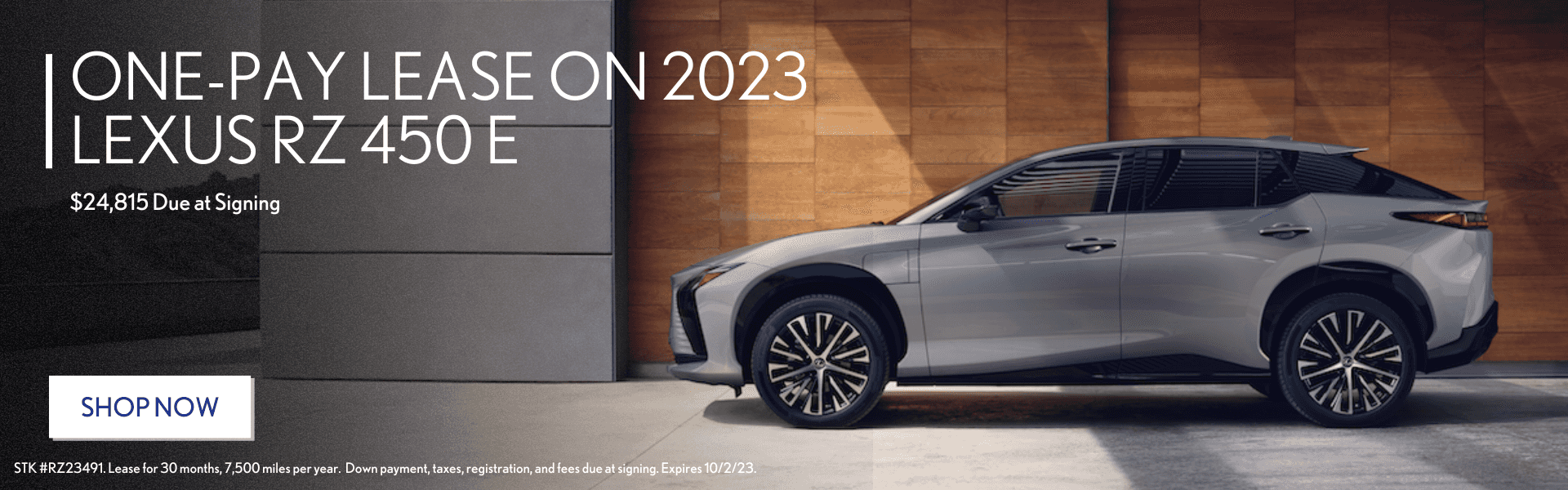 New update – Lexus RZ Slider