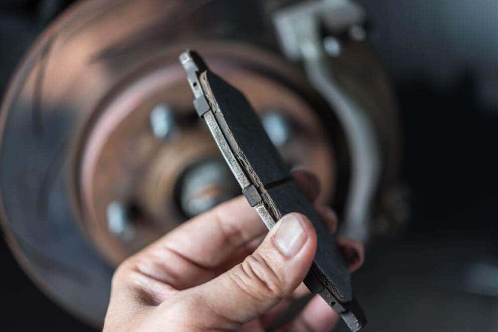 Worn Brake Pads
