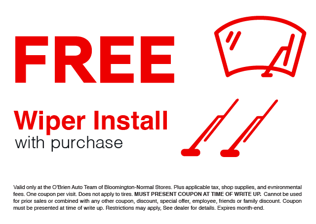 Free Wiper Install With Purchase