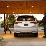 A family charging their 2023 Mitsubishi Outlander PHEV